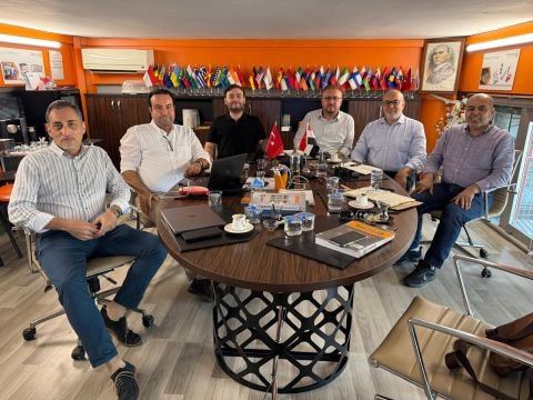 Project meeting at office